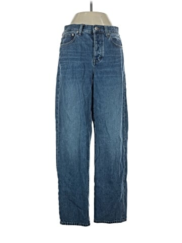 Madewell Low-Slung Straight Jeans in Palmina Wash (view 1)
