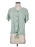 Weatherproof Green Short Sleeve Top Size S - photo 1