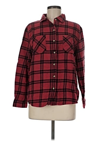 a.n.a. A New Approach Long Sleeve Button-Down Shirt (view 1)