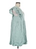 Eyeshadow 100% Rayon Teal Casual Dress Size M - photo 4