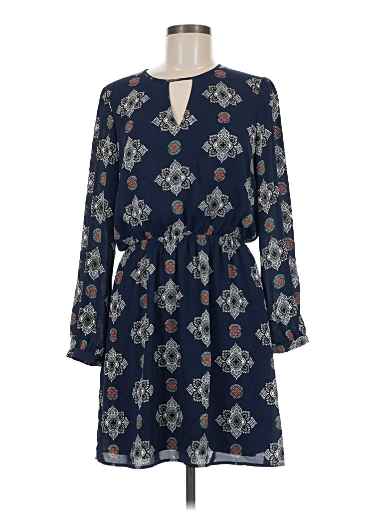 Pre-owned Express Outlet Casual Dress In Blue