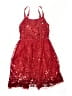 Justice 100% Polyester Stars Red Dress Size 10 - photo 1
