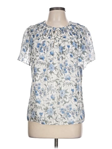 Rebecca Taylor Short Sleeve Silk Top (view 1)
