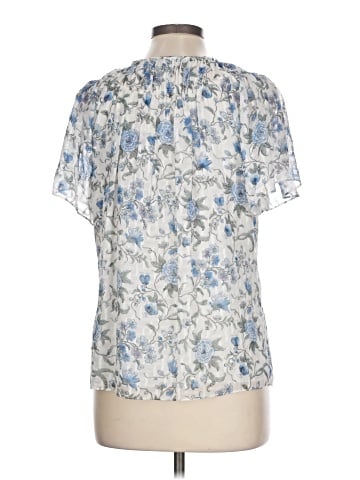 Rebecca Taylor Short Sleeve Silk Top (view 2)