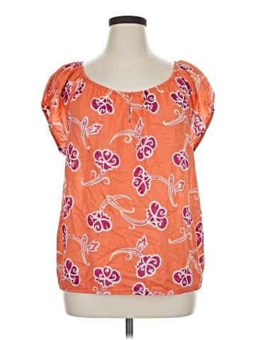 Ann Taylor LOFT Outlet Short Sleeve Blouse (view 1)