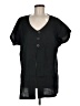 Assorted Brands 100% Linen Black Short Sleeve Blouse Size M - photo 1