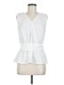 Talbots 100% Cotton White Sleeveless Blouse Size 8 - photo 1