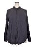 Torrid 100% Rayon Gray Long Sleeve Button-Down Shirt Size 2X Plus (2) - photo 1