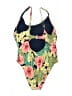 Hurley 100% Polyester Tropical Green One Piece Swimsuit Size XL - photo 2