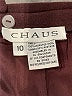 Chaus 100% Wool Solid Burgundy Wool Skirt Size 10 - photo 4