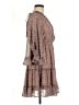 Assorted Brands 100% Polyester Paisley Brown Casual Dress Size M - photo 4