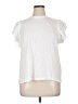 Ann Taylor LOFT 100% Cotton White Short Sleeve Top Size XL - photo 1