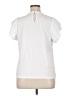 Ann Taylor LOFT 100% Cotton White Short Sleeve Top Size XL - photo 2