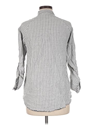 Mystree 3/4 Sleeve Button-Down Shirt (view 2)