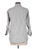 Mystree Gray 3/4 Sleeve Button-Down Shirt Size M - photo 2