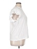 Ann Taylor LOFT 100% Cotton White Short Sleeve Top Size XL - photo 4