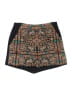 Topshop 100% Polyester Graphic Black Shorts Size 6 - photo 1