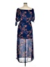 City Studio 100% Polyester Floral Blue Casual Dress Size XL - photo 2