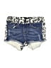 Hudson Animal Print Blue Denim Shorts Size 8 - photo 1