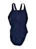 Speedo Solid Blue One Piece Swimsuit Size XL (38) - photo 2