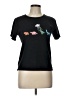 Romwe Animal Print Black Short Sleeve T-Shirt Size L - photo 1