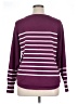Liz Claiborne Stripes Purple Pullover Sweater Size XL - photo 2