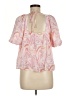 Blu Pepper Pink Short Sleeve Blouse Size M - photo 2