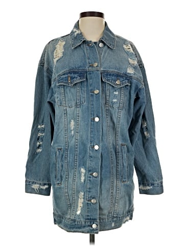 Caution to the Wind Denim Jacket (view 1)