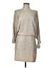 Emma & Michele 100% Polyester Metallic Silver Casual Dress Size L - photo 1
