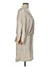 Emma & Michele 100% Polyester Metallic Silver Casual Dress Size L - photo 4