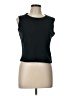 Claudia D. 100% Cotton Black Sleeveless Top Size L - photo 1