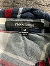 New Look Plaid Red Long Sleeve Button-Down Shirt Size M - photo 7