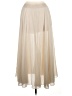 Every 100% Polyester Solid Ivory Formal Skirt Size M - photo 2
