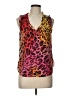 Etcetera 100% Silk Orange Sleeveless Silk Top Size 8 - photo 1