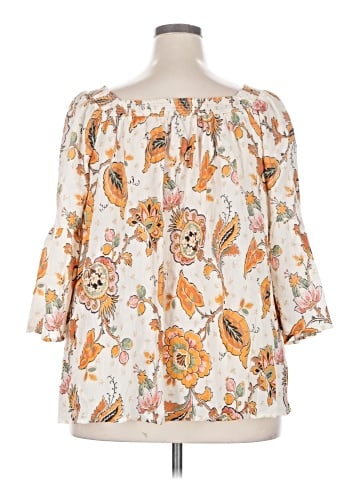 Chaps 3/4 Sleeve Blouse (view 2)