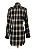 Zara Basic Plaid Black Long Sleeve Button-Down Shirt Size XS - photo 2