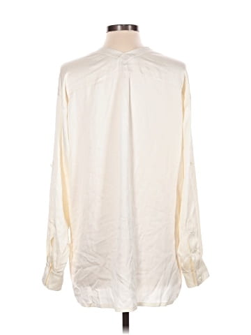 Vince. Long Sleeve Silk Top (view 2)