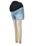 Isabel Maternity Blue Denim Shorts Size 6 Maternity - photo 1