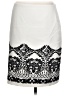 Etcetera Graphic Ivory Formal Skirt Size 10 - photo 1