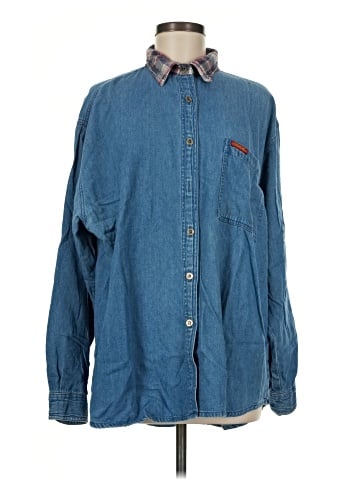 Jordache Long Sleeve Button-Down Shirt (view 1)