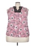 Cure 100% Polyester Pink Sleeveless Blouse Size 2X - photo 1