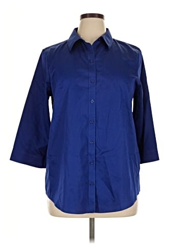 Chico's 3/4 Sleeve Button-Down Shirt (view 1)