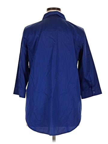 Chico's 3/4 Sleeve Button-Down Shirt (view 2)