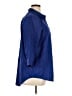Chico's 100% Cotton Blue 3/4 Sleeve Button-Down Shirt Size XL (3) - photo 4