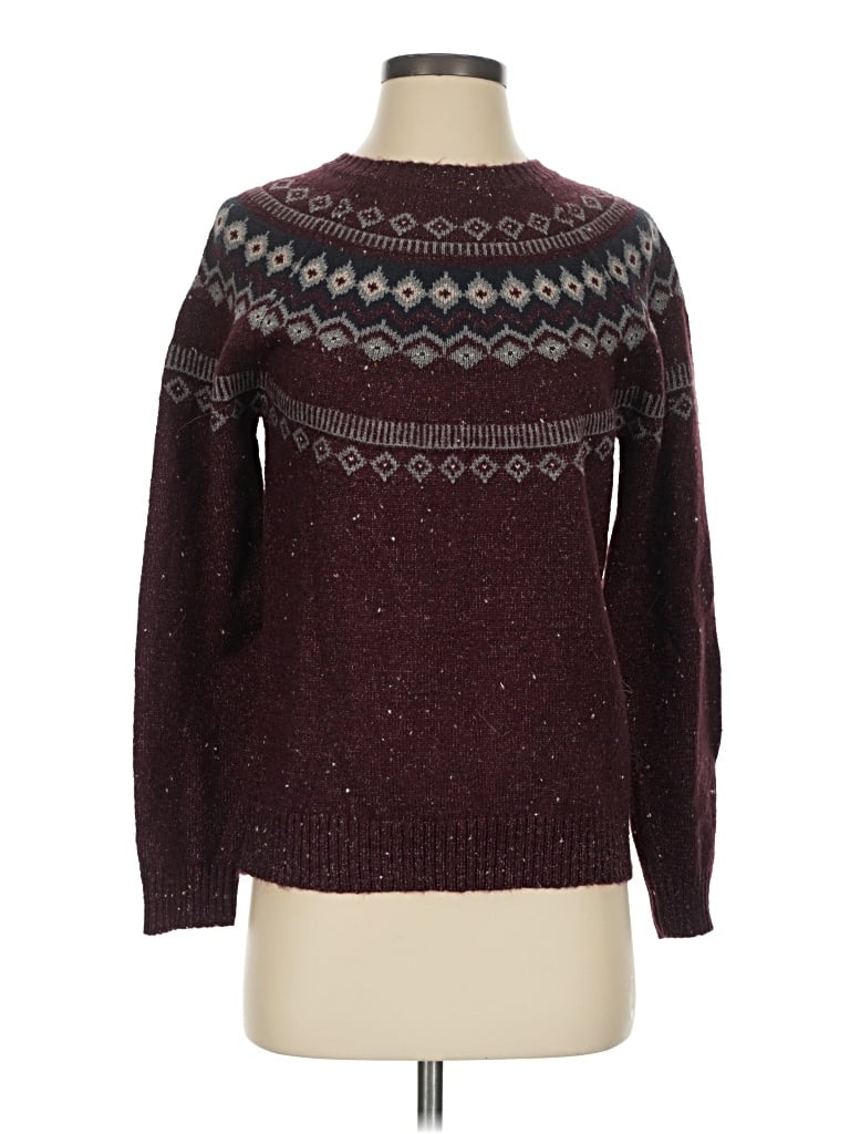 Click to view more detailed imagery on our partner's website Pre-owned Weatherproof Pullover Sweater In Burgundy