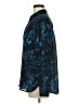 T Tahari 100% Polyester Print Blue Long Sleeve Blouse Size M - photo 5