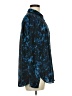 T Tahari 100% Polyester Print Blue Long Sleeve Blouse Size M - photo 4
