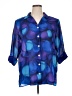 Delta Burke Blue 3/4 Sleeve Button-Down Shirt Size XL (estimated) - photo 1