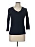 Three Dots 100% Cotton Blue 3/4 Sleeve T-Shirt Size L - photo 1