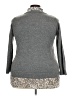 Faded Glory 100% Acrylic Animal Print Gray Turtleneck Sweater Size 2X - photo 2